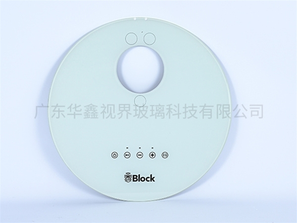 白色圆形开口子音箱玻璃